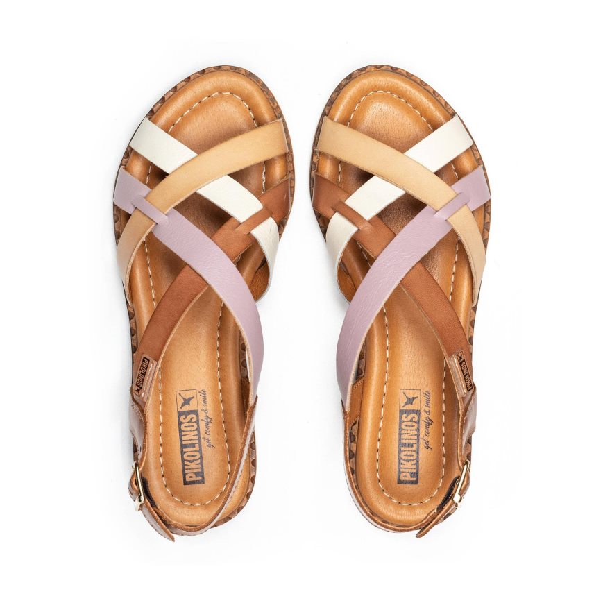 Women's Pikolinos ALGAR Flat Sandals Multicolor | NZ Q20AQ78